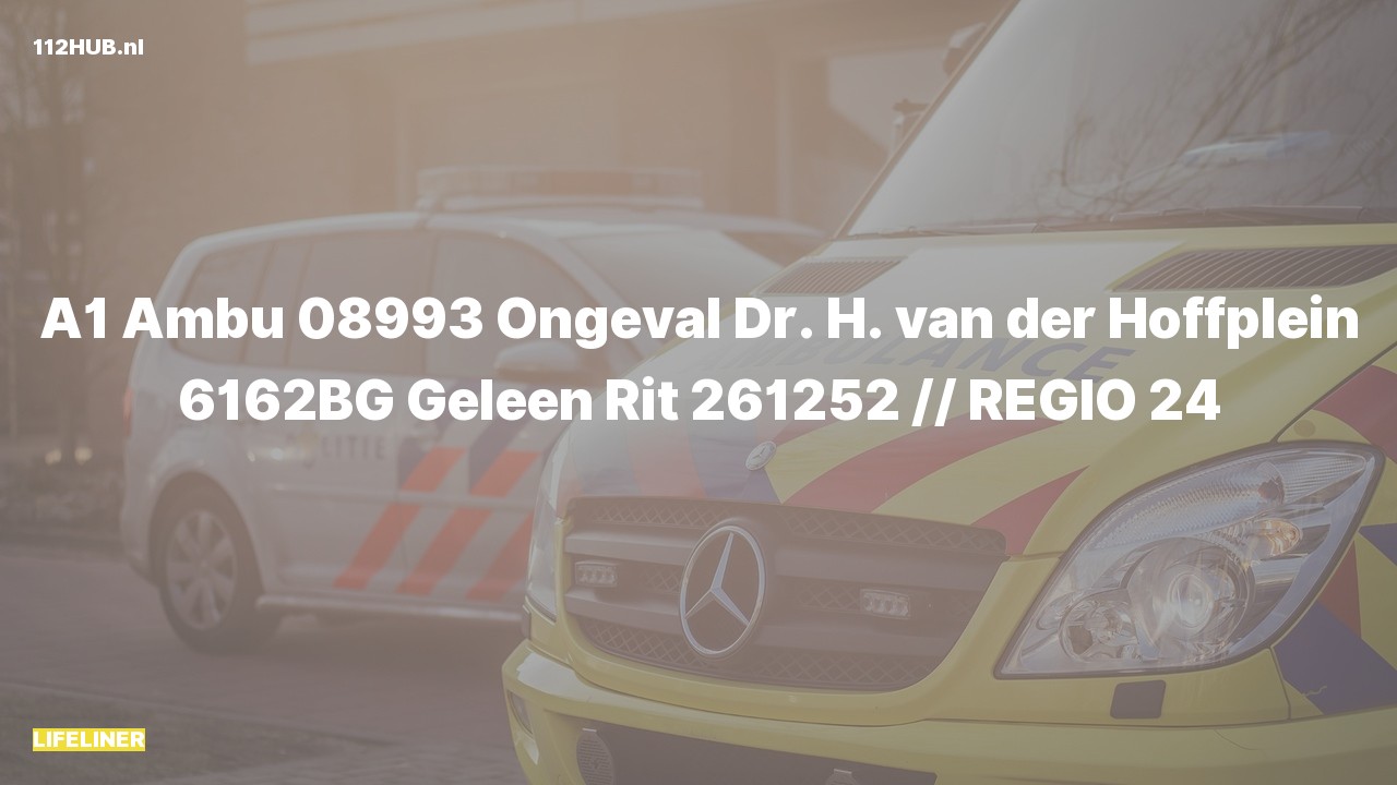 Deelafbeelding voor Traumahelikopter met spoed naar de Dr. H. van der Hoffplein in Geleen.