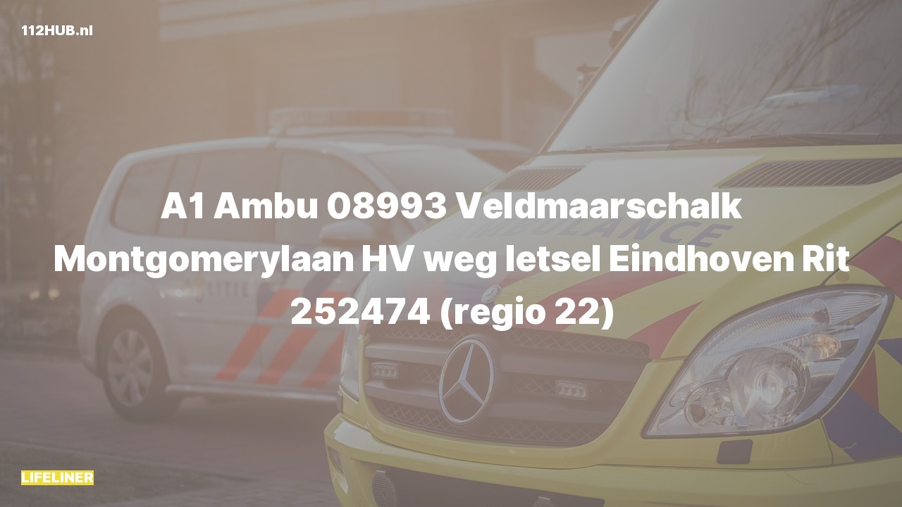Deelafbeelding voor Traumahelikopter met spoed voor ongeval met letsel naar de Veldmaarschalk Montgomerylaan in Eindhoven.