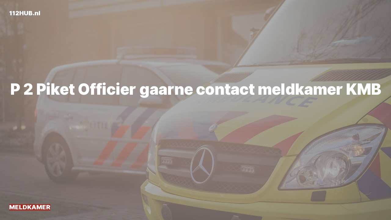 Deelafbeelding voor Meldkamer met gepaste spoed.