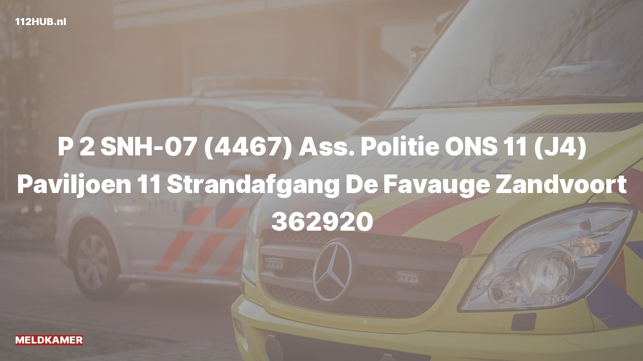 Deelafbeelding voor Meldkamer met gepaste spoed naar de Strandafgang De Favauge in Zandvoort.
