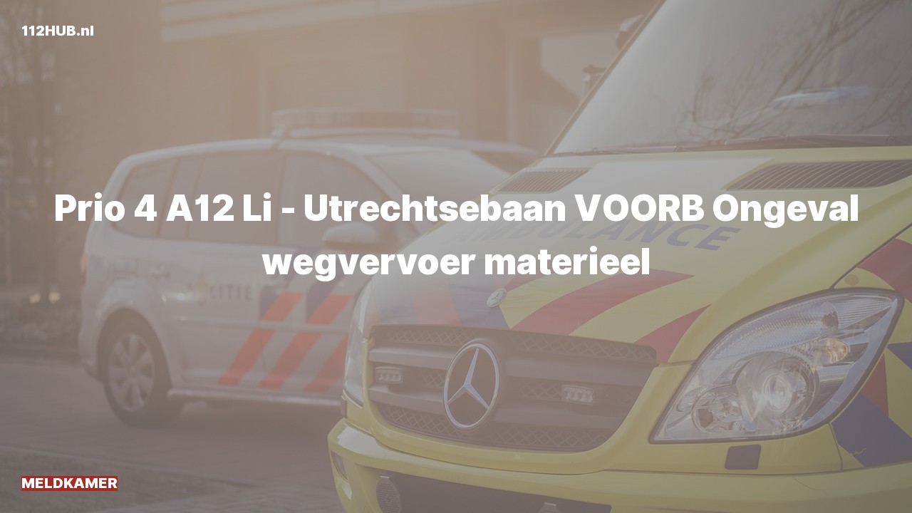Deelafbeelding voor Meldkamer voor verkeersongeval.