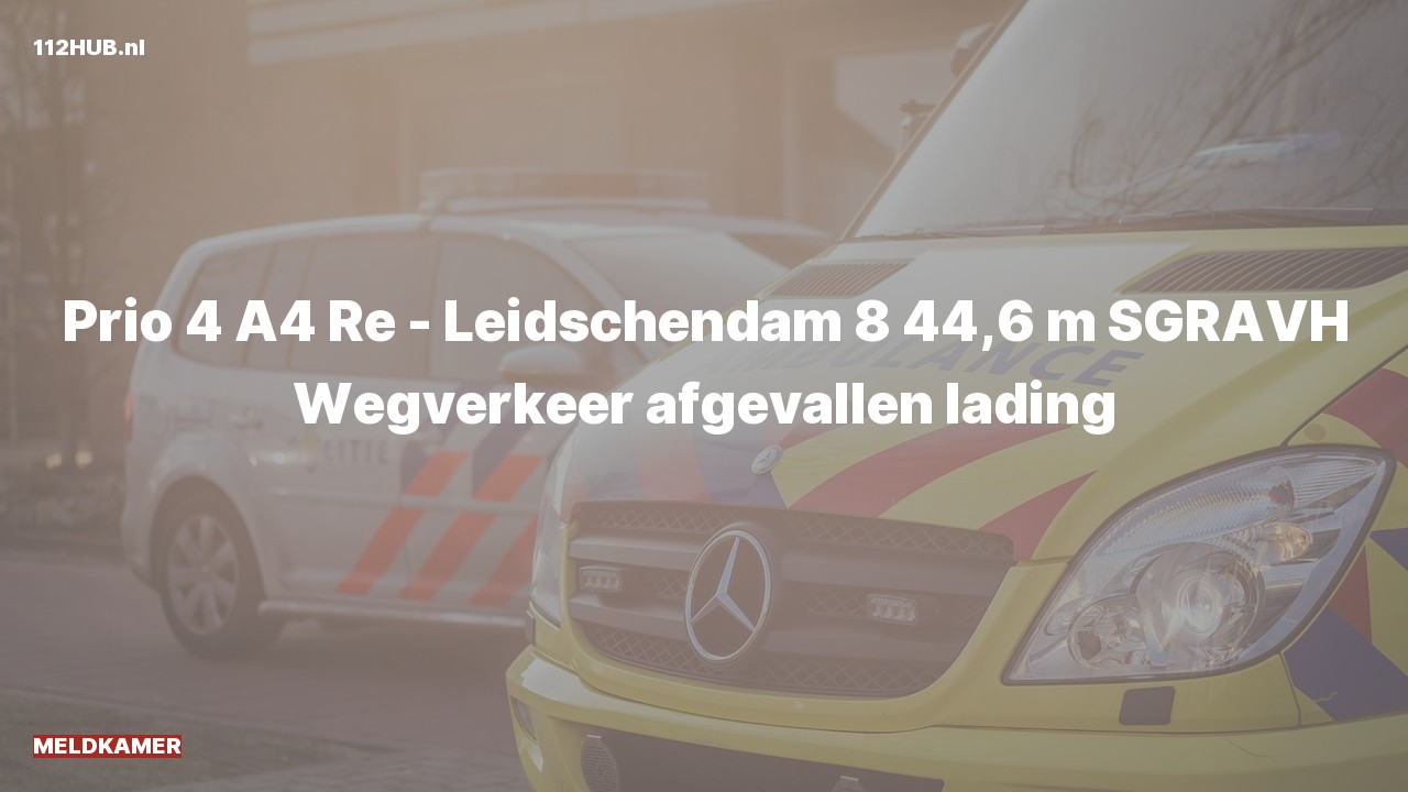Deelafbeelding voor Meldkamer op de A4 bij hectometerpaaltje 44.6.