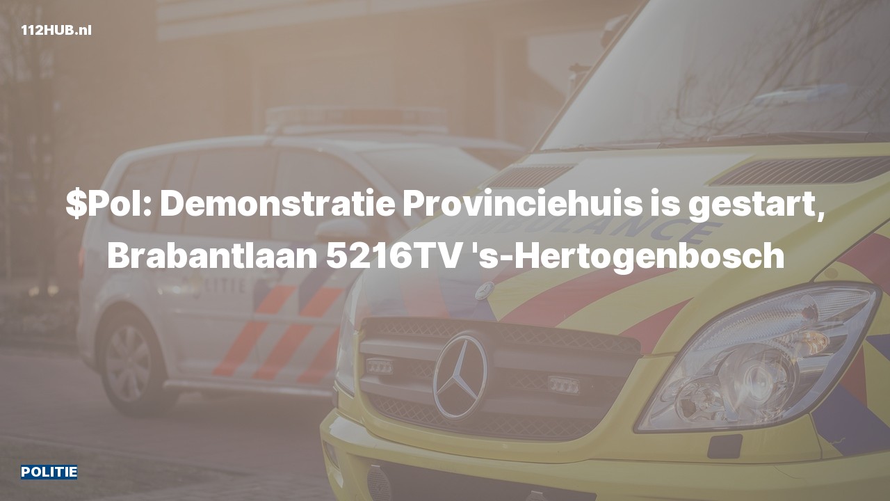 Deelafbeelding voor Politie naar de Brabantlaan in 's-Hertogenbosch.
