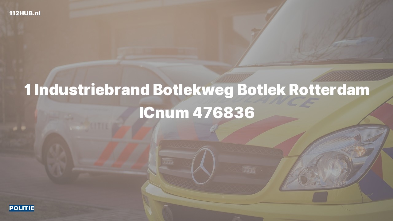 Deelafbeelding voor Politie naar de Botlekweg in Botlek Rotterdam.