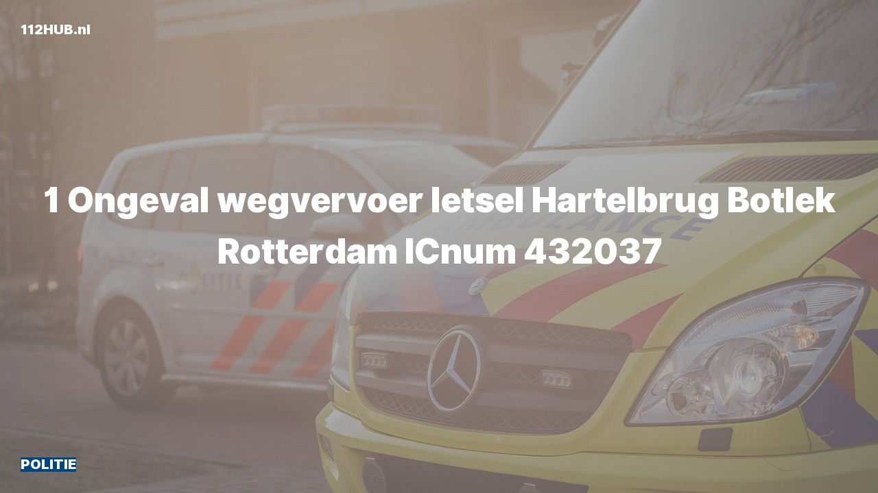 Deelafbeelding voor Politie voor verkeersongeval.