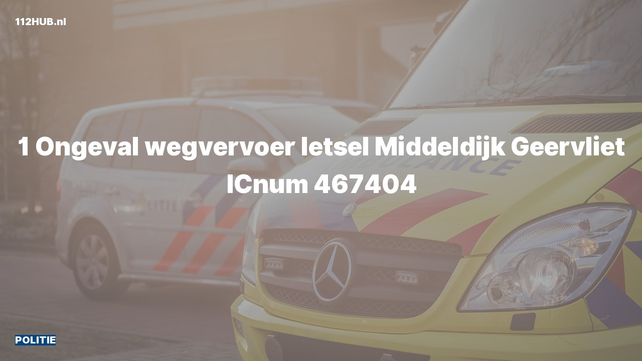 Deelafbeelding voor Politie voor verkeersongeval.
