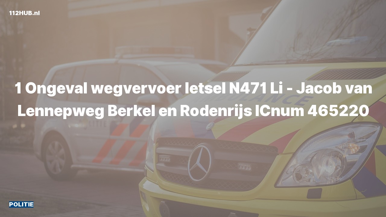 Deelafbeelding voor Politie voor verkeersongeval.