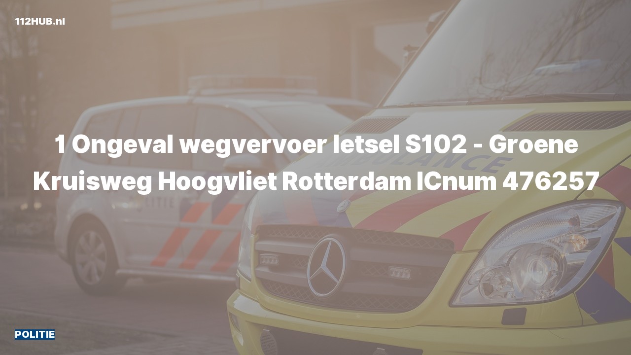 Deelafbeelding voor Politie voor verkeersongeval.