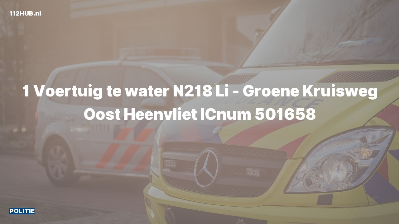 Deelafbeelding voor Politie naar de Groene Kruisweg Oost in Heenvliet.