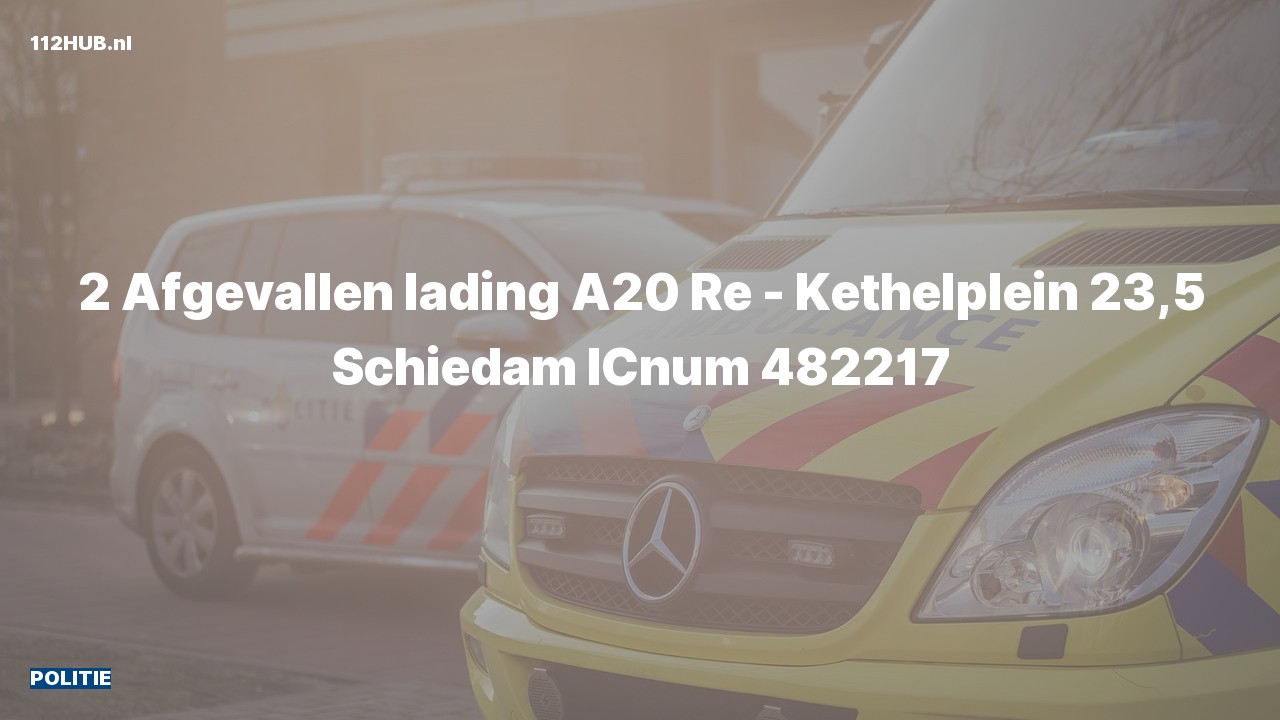 Deelafbeelding voor Politie op de A20 bij hectometerpaaltje 23.5.