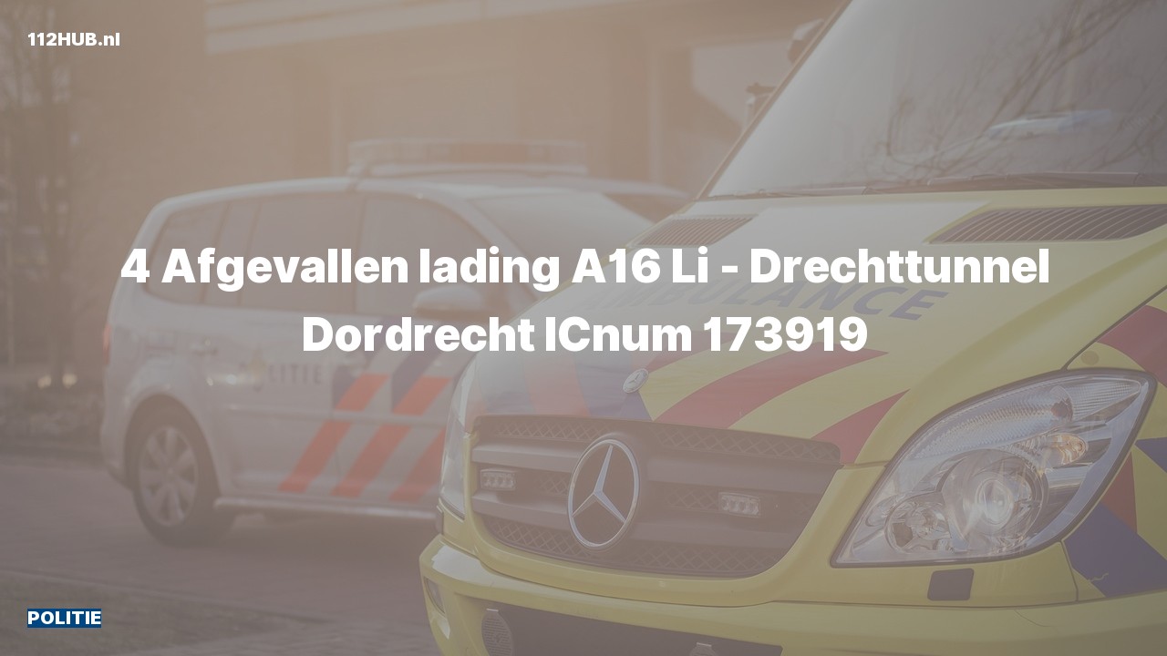 Deelafbeelding voor De politie is uitgerukt