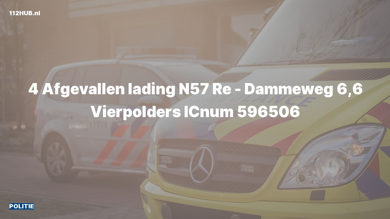 Deelafbeelding voor De politie is uitgerukt naar de Dammeweg in Vierpolders