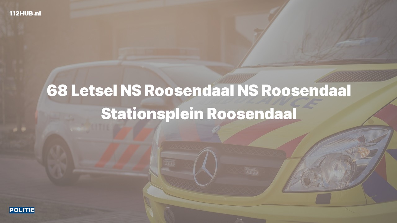 Deelafbeelding voor Politie naar de Stationsplein in Roosendaal.