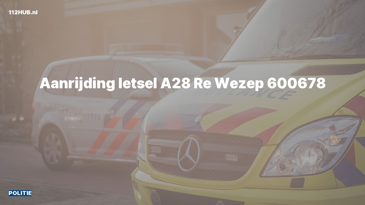 Deelafbeelding voor Politie voor aanrijding met letsel.