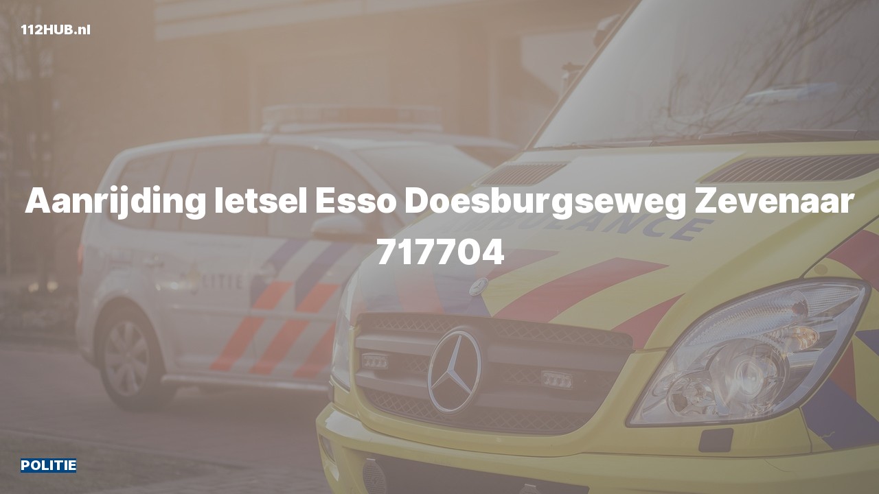 Deelafbeelding voor De politie is uitgerukt voor een aanrijding naar de Doesburgseweg in Zevenaar
