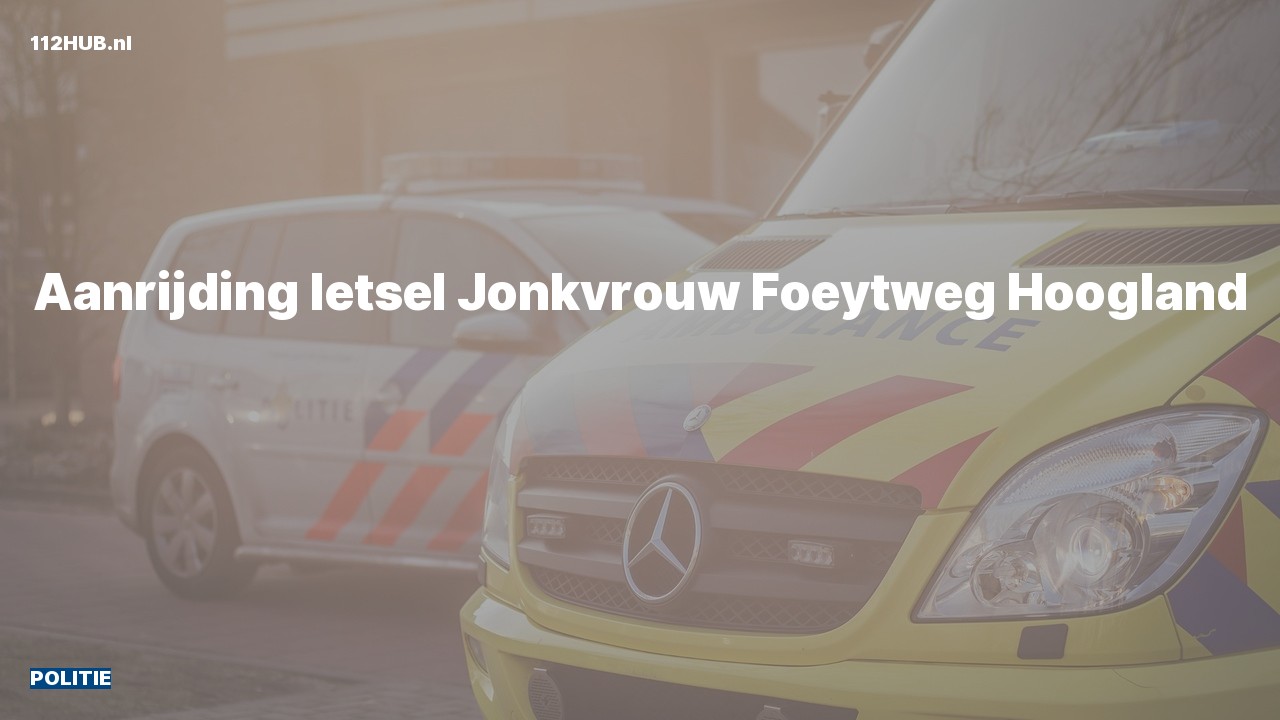 Deelafbeelding voor De politie is uitgerukt voor een aanrijding