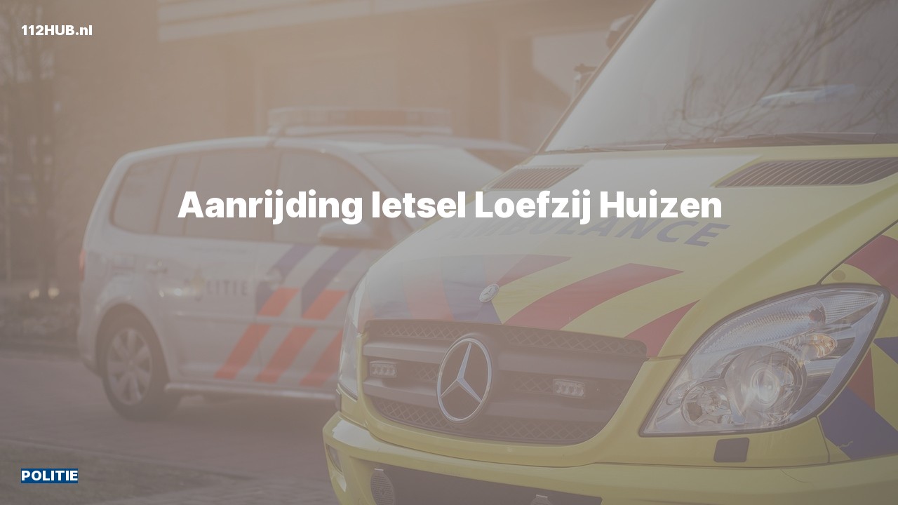 Deelafbeelding voor Politie voor aanrijding met letsel naar de Loefzij in Huizen.