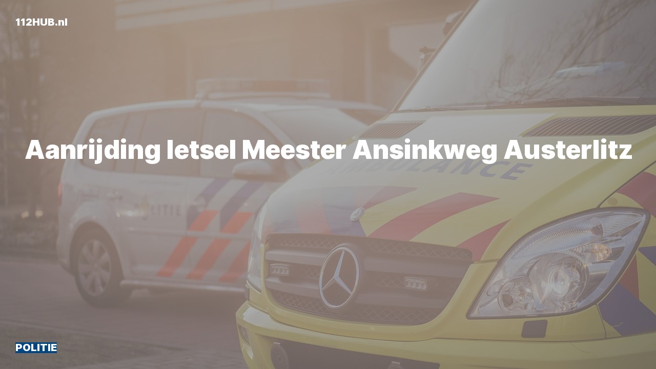 Deelafbeelding voor Politie voor aanrijding met letsel naar de Meester Ansinkweg in Austerlitz.