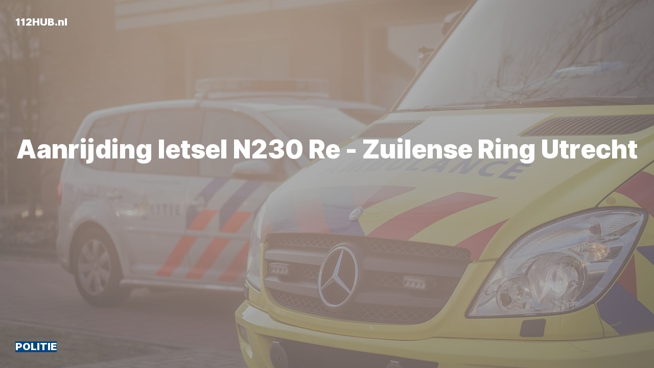 Deelafbeelding voor Politie voor aanrijding met letsel.