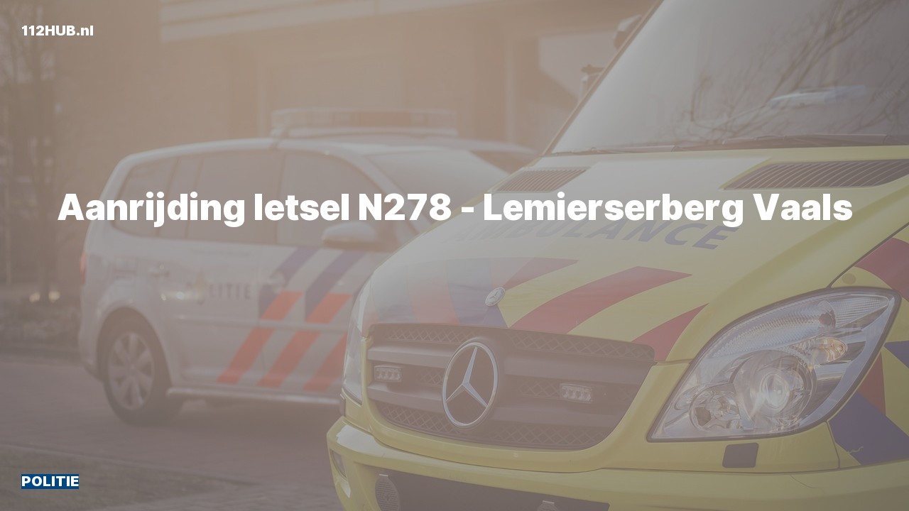 Deelafbeelding voor Politie voor aanrijding met letsel.