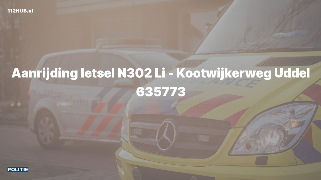 Deelafbeelding voor Politie voor aanrijding met letsel.