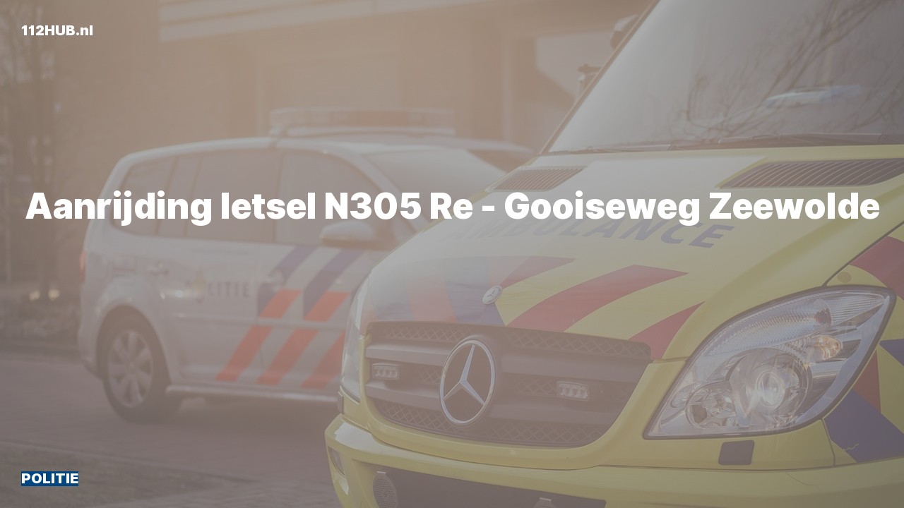 Deelafbeelding voor De politie is uitgerukt voor een aanrijding naar de Gooiseweg in Zeewolde