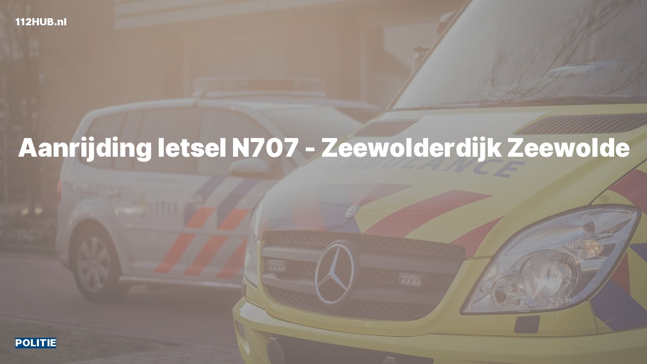 Deelafbeelding voor Politie voor aanrijding met letsel.