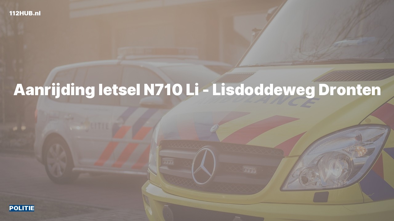 Deelafbeelding voor Politie voor aanrijding met letsel.