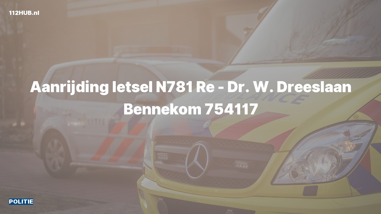 Deelafbeelding voor De politie is uitgerukt voor een aanrijding
