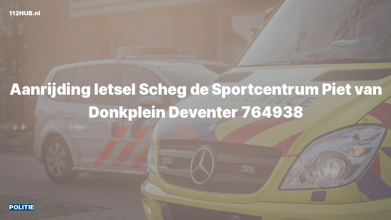 Deelafbeelding voor De politie is uitgerukt voor een aanrijding naar de Piet van Donkplein in Deventer