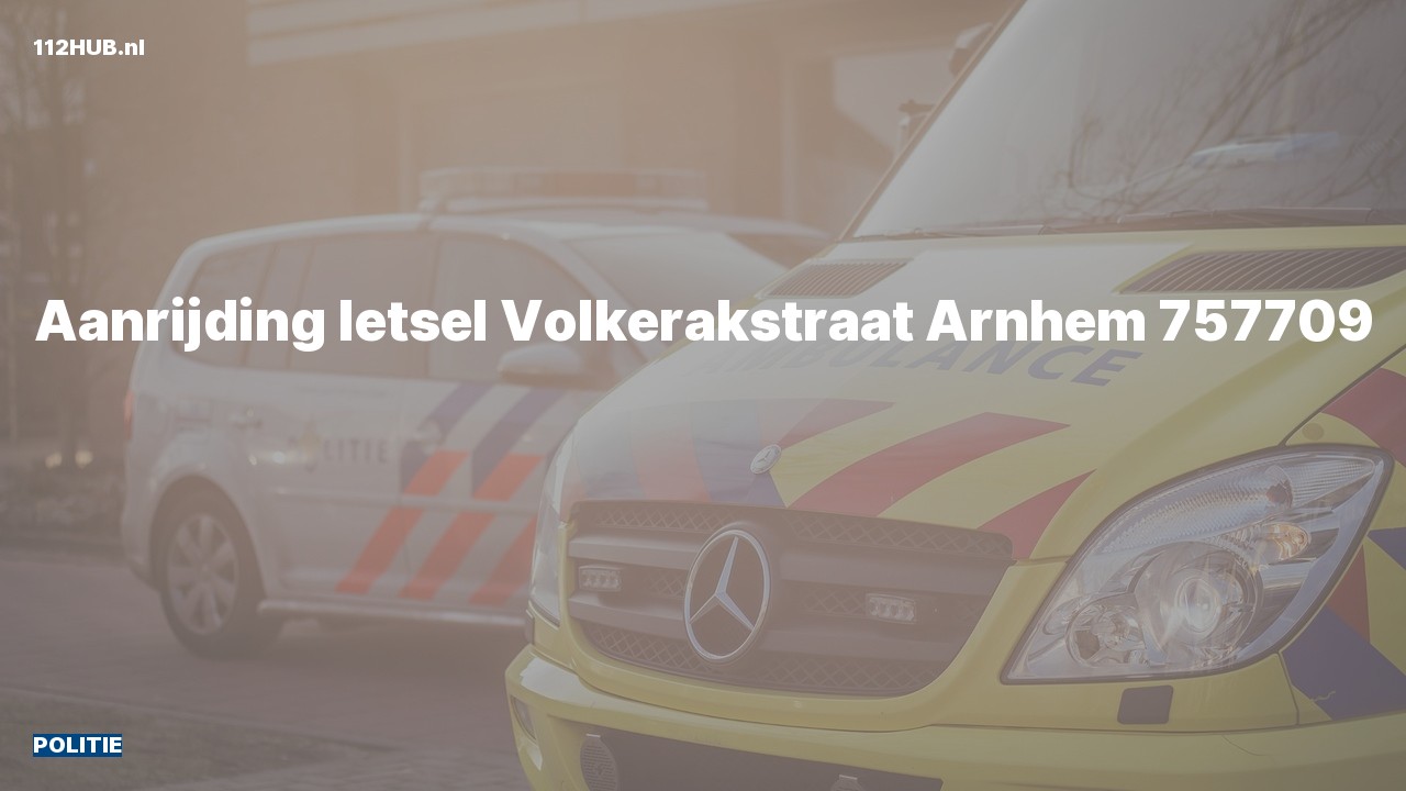 Deelafbeelding voor De politie is uitgerukt voor een aanrijding naar de Volkerakstraat in Arnhem