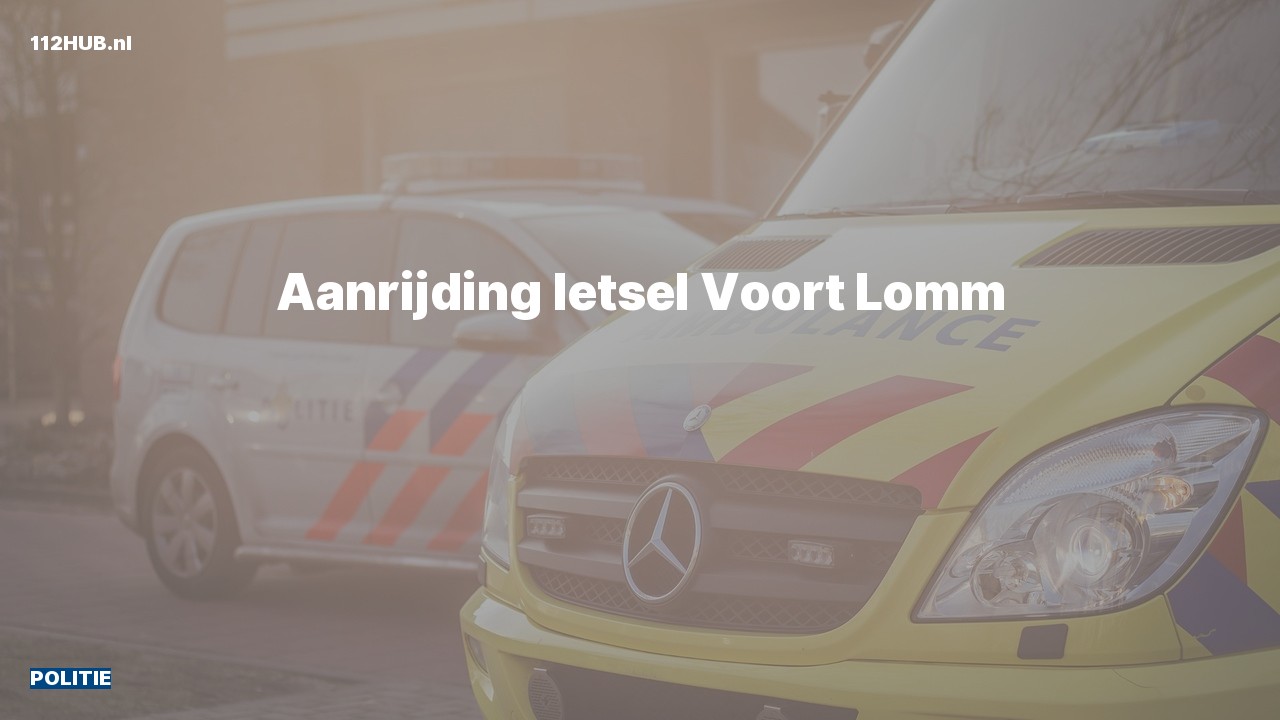 Deelafbeelding voor Politie voor aanrijding met letsel naar de Voort in Lomm.