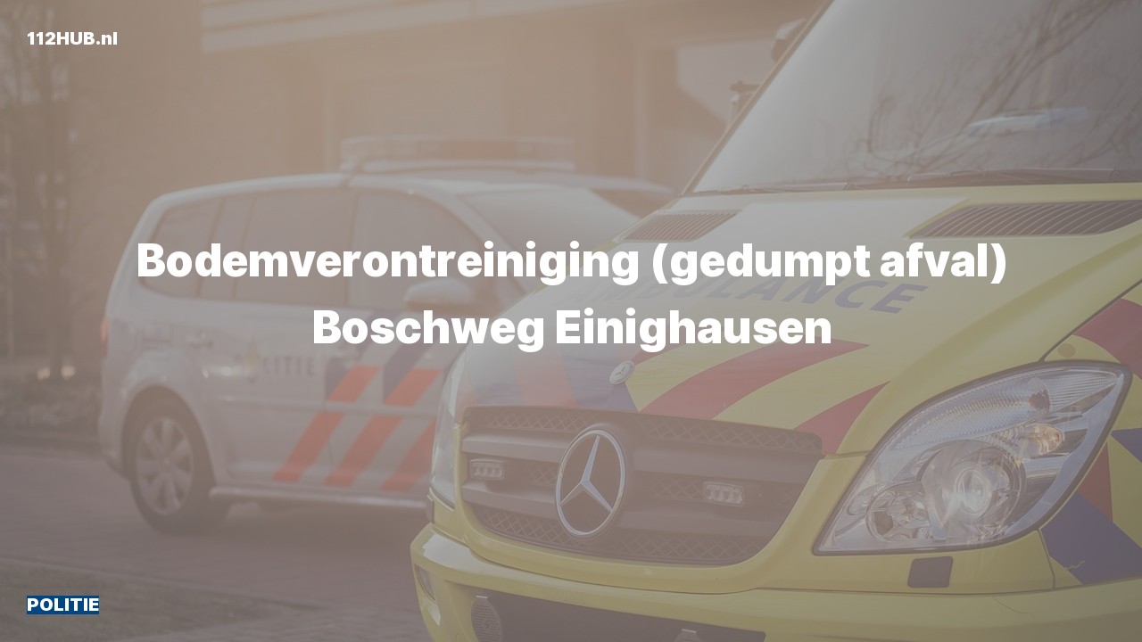 Deelafbeelding voor Politie naar de Boschweg in Einighausen.