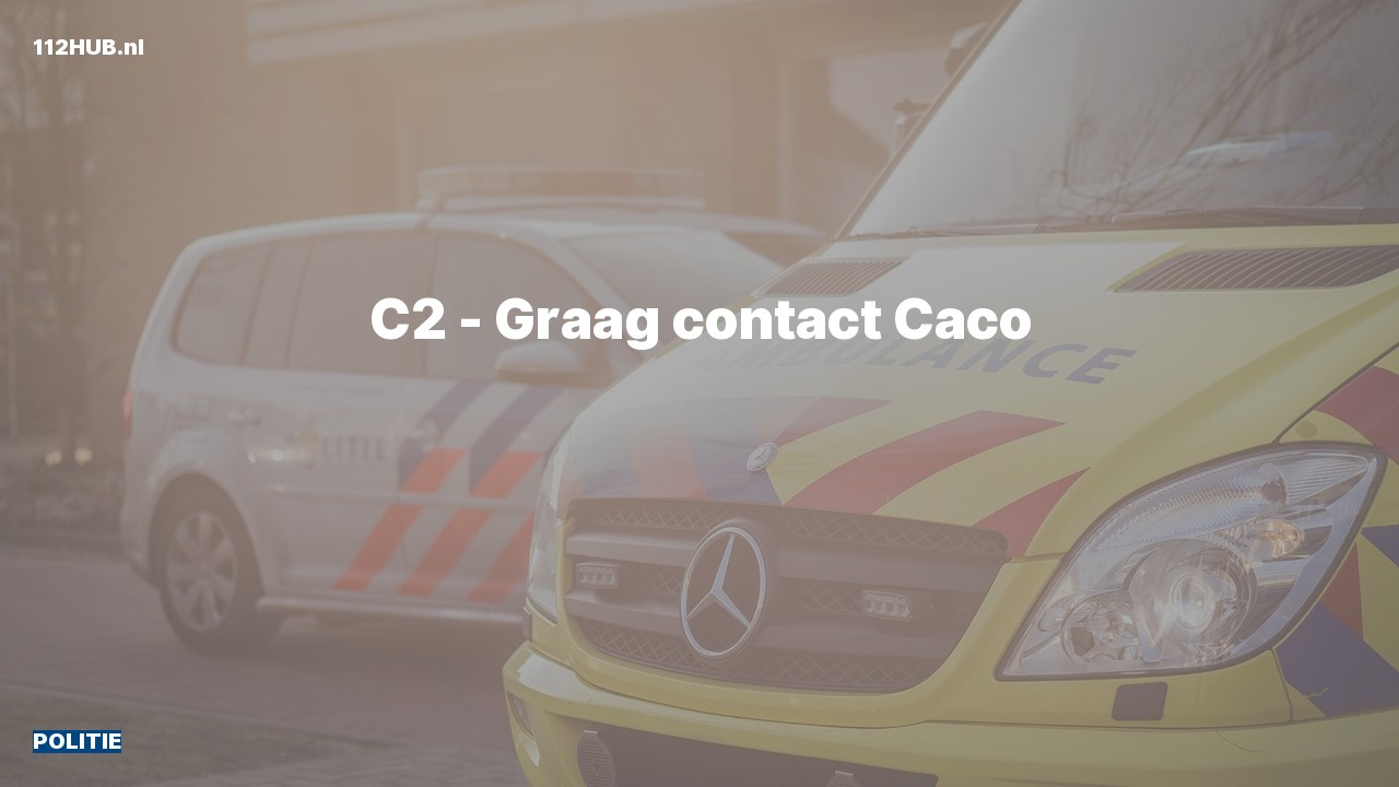 Deelafbeelding voor Politie graag contact.
