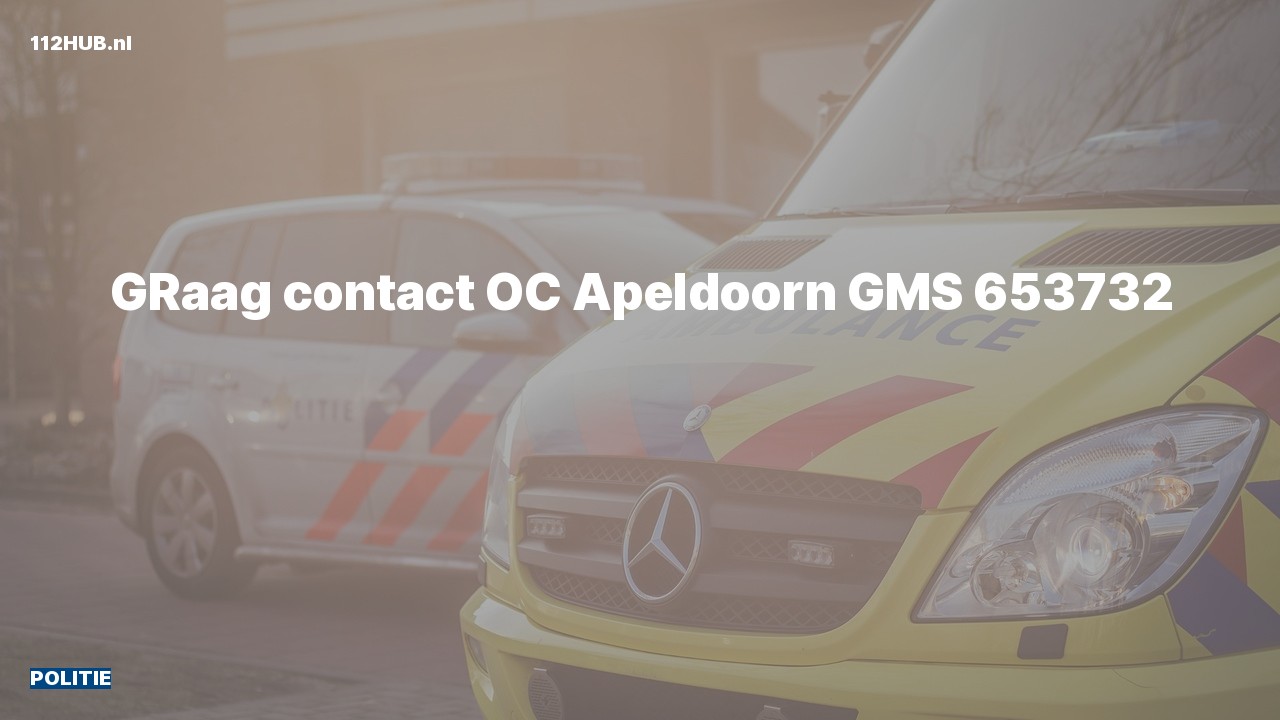 Deelafbeelding voor Politie graag contact.