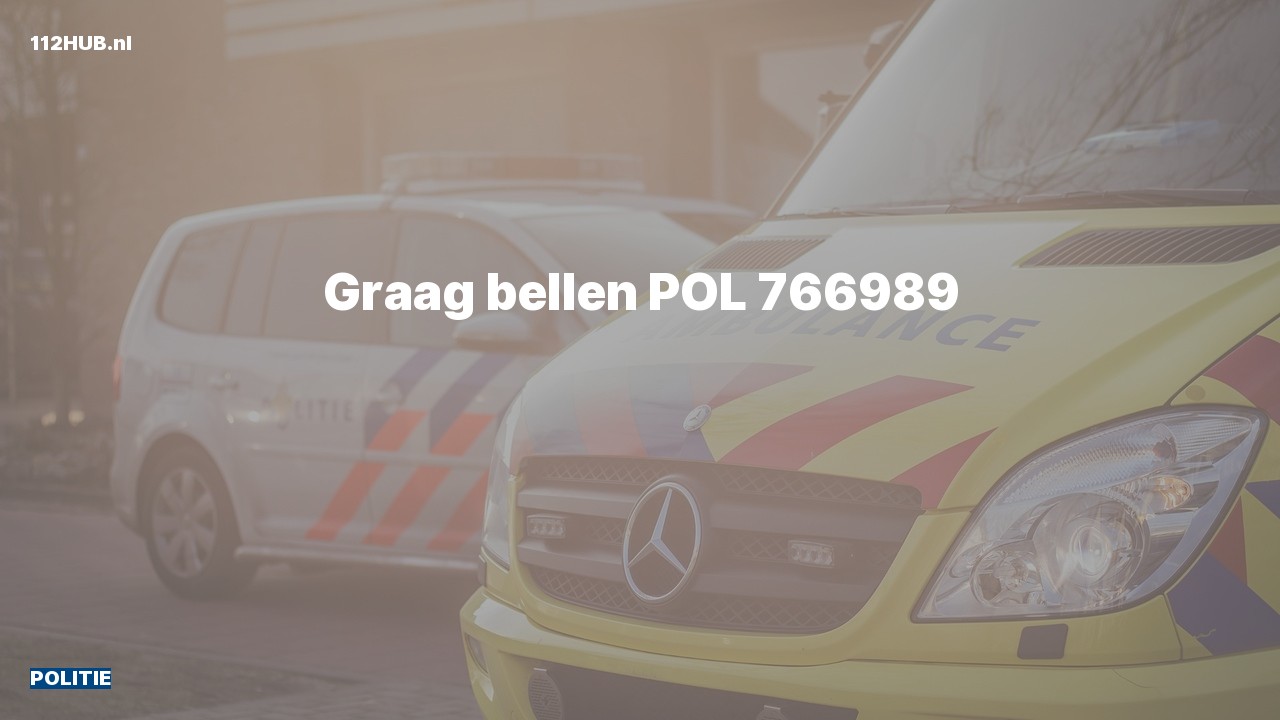 Deelafbeelding voor De politie is uitgerukt