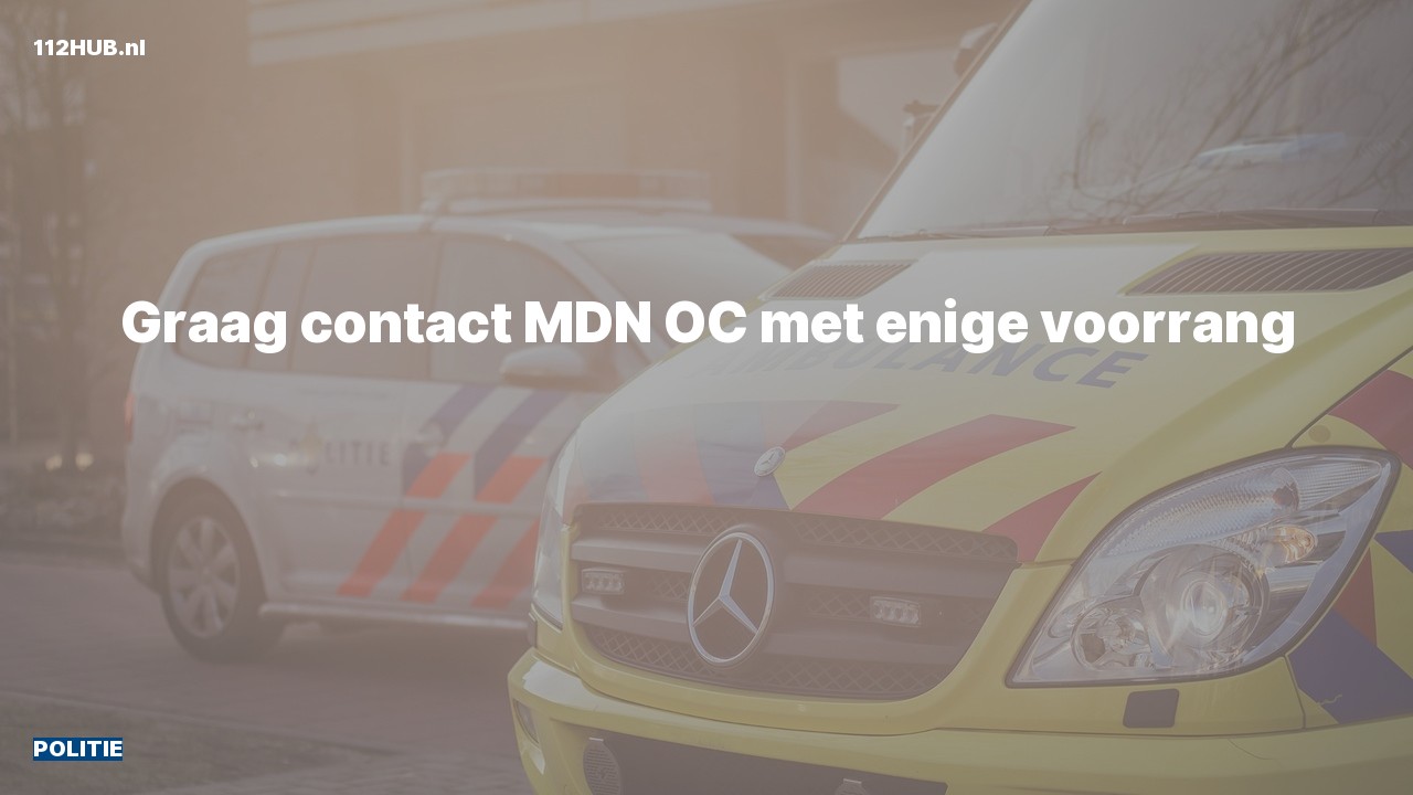 Deelafbeelding voor P2000-melding graag contact.