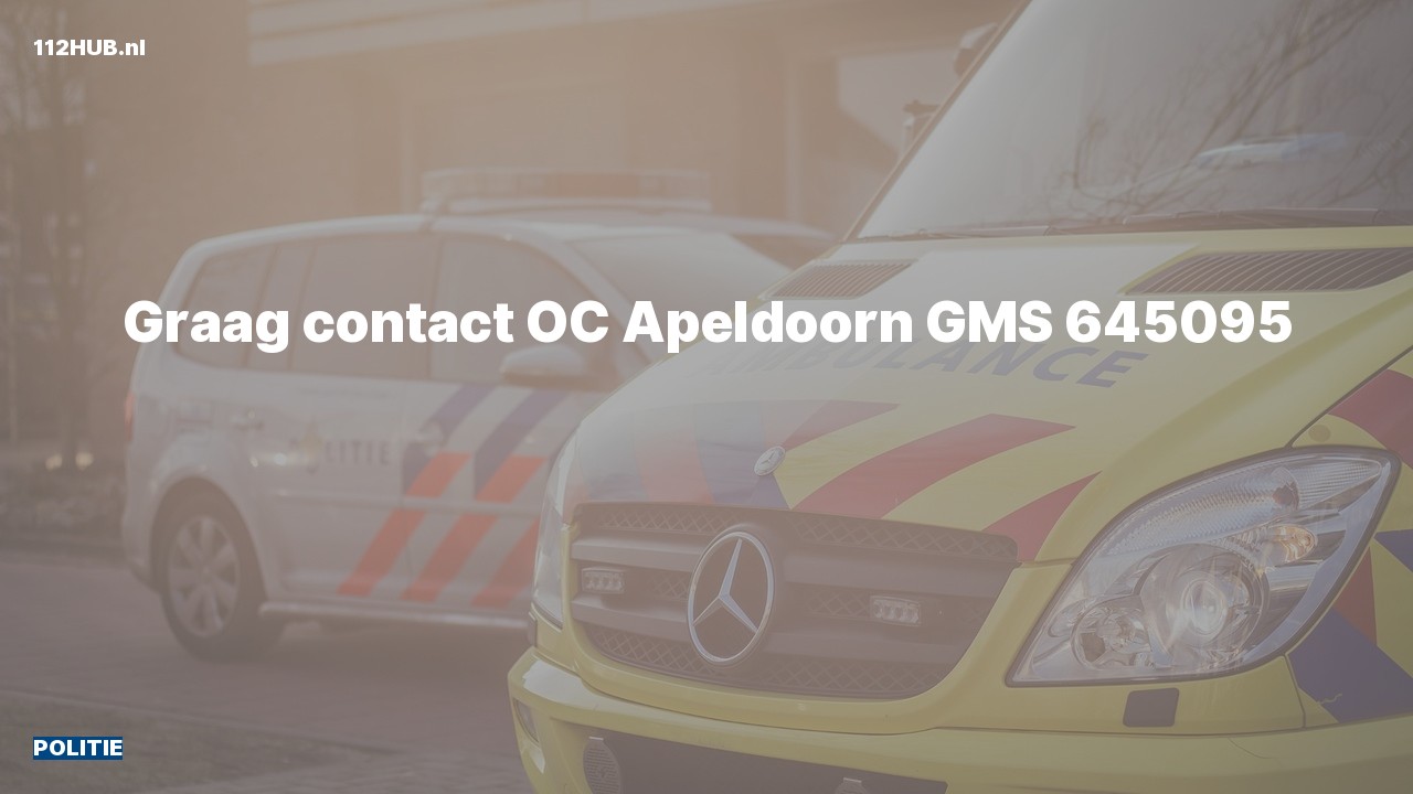 Deelafbeelding voor Politie graag contact.
