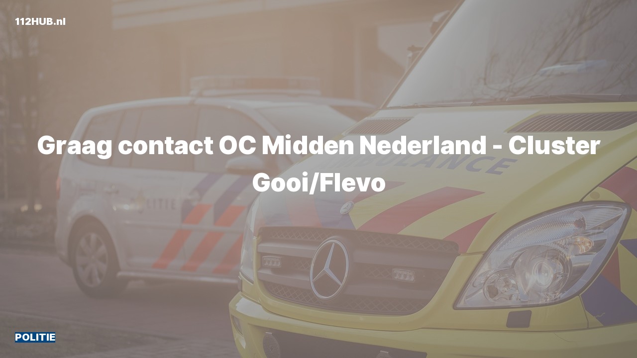 Deelafbeelding voor P2000-melding graag contact.