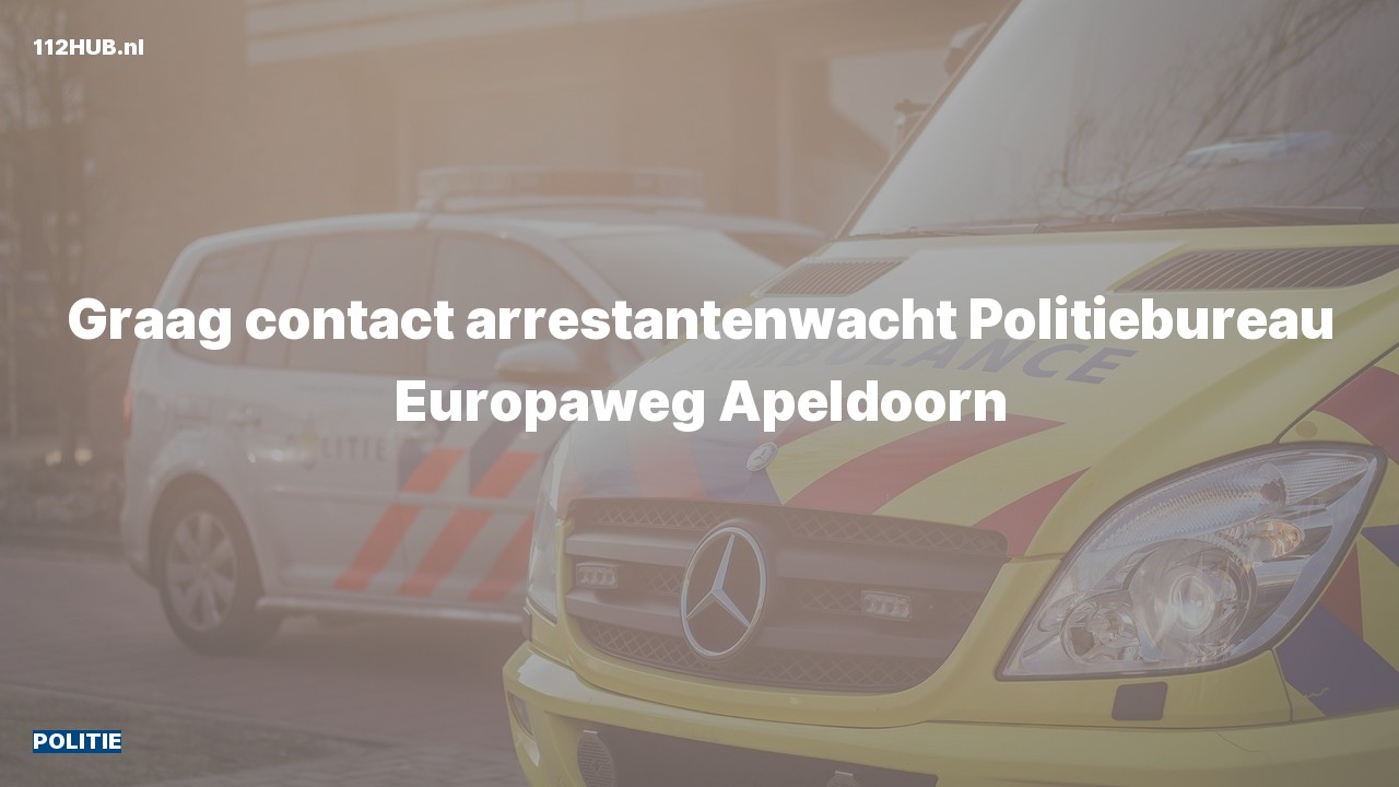 Deelafbeelding voor Politie graag contact.