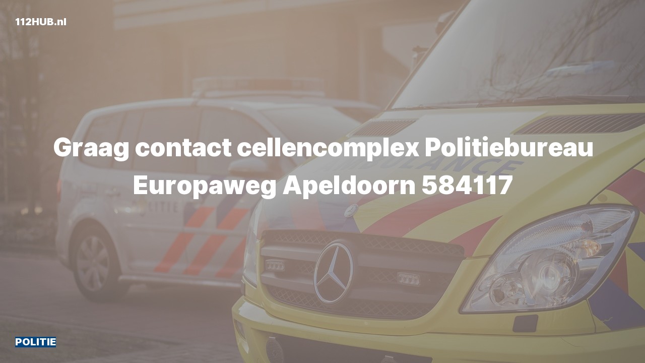 Deelafbeelding voor Politie graag contact.