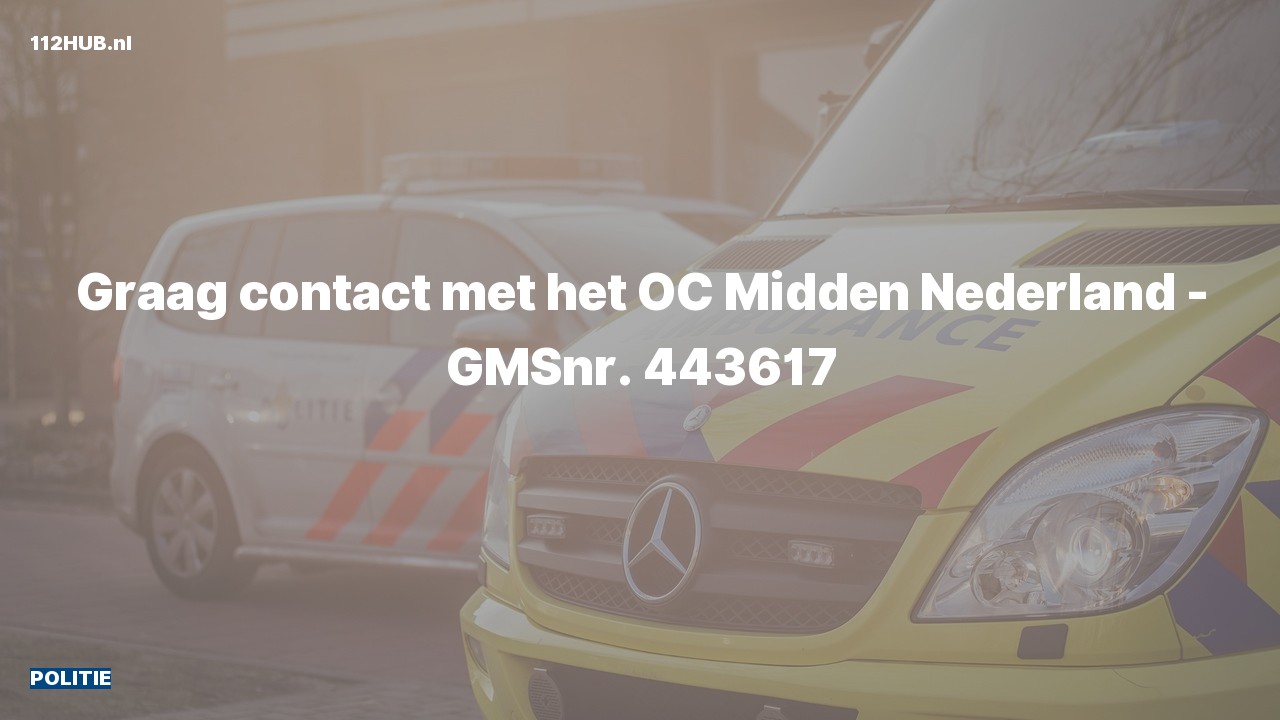 Deelafbeelding voor Politie graag contact.