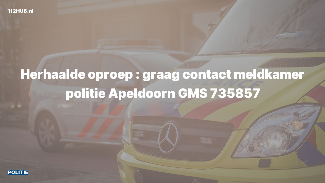 Deelafbeelding voor De politie is uitgerukt om contact op te nemen