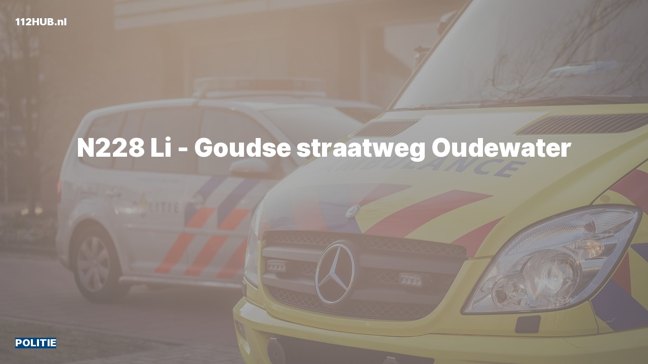 Deelafbeelding voor De politie is uitgerukt naar de Goudse straatweg in Oudewater