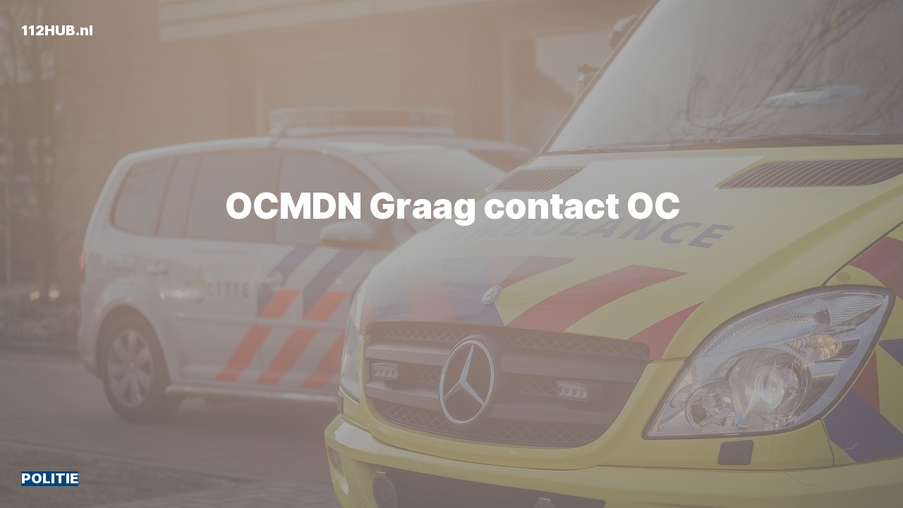 Deelafbeelding voor Politie graag contact.