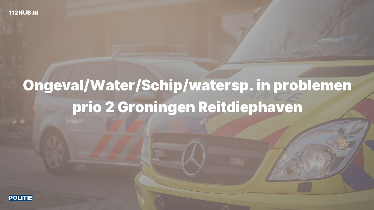 Deelafbeelding voor Politie met gepaste spoed naar de Reitdiephaven in Groningen.