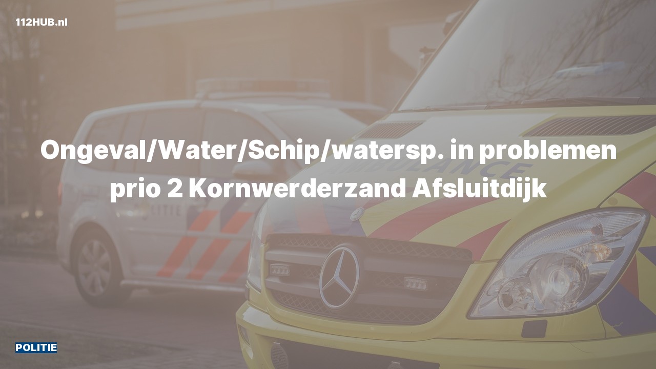 Deelafbeelding voor Politie met gepaste spoed naar de Afsluitdijk in Kornwerderzand.