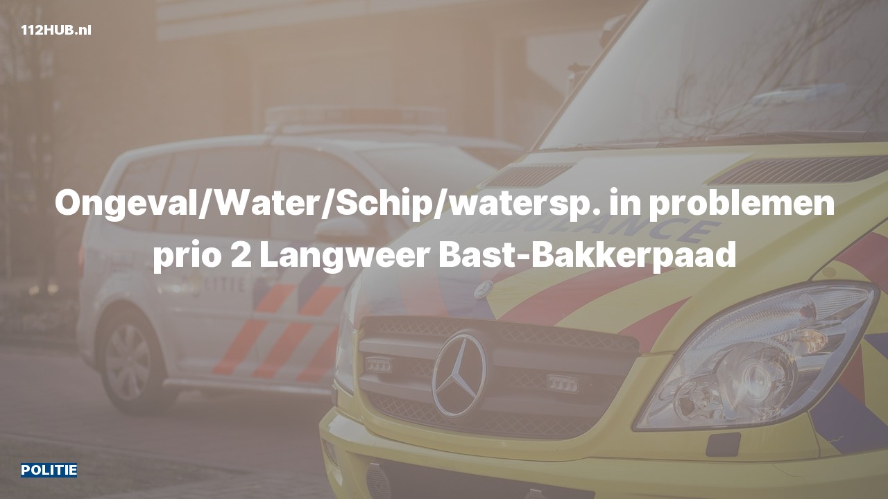 Deelafbeelding voor Politie met gepaste spoed naar de Bast-Bakkerpaad in Langweer.