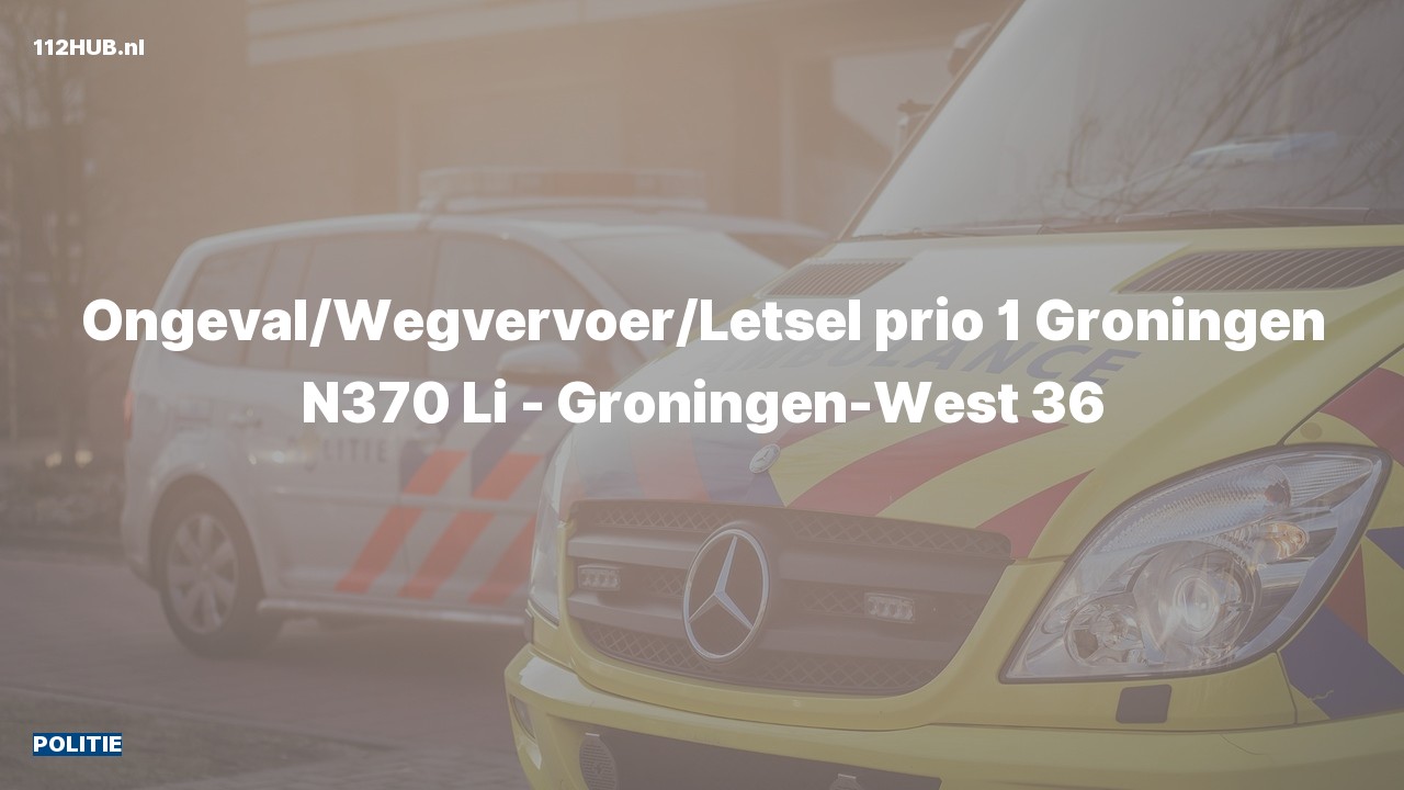 Deelafbeelding voor Politie met spoed voor ongeval met letsel.
