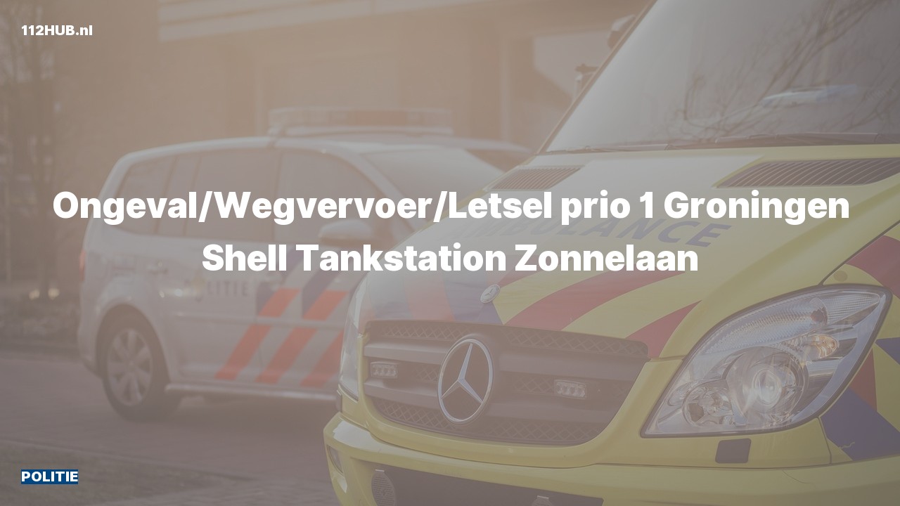 Deelafbeelding voor De politie is met spoed uitgerukt voor een ongeval met letsel naar de Zonnelaan in Groningen